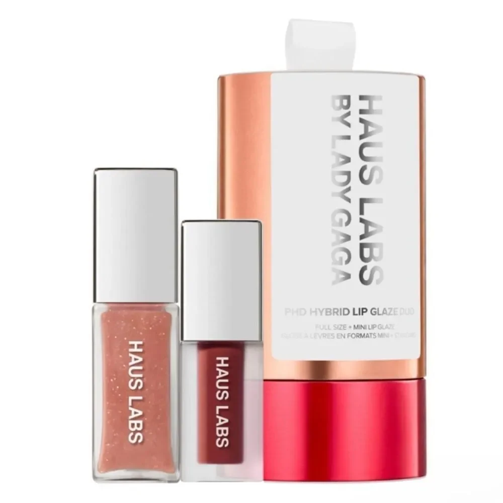 Haus Labs Lip Glaze Set New in beauty container